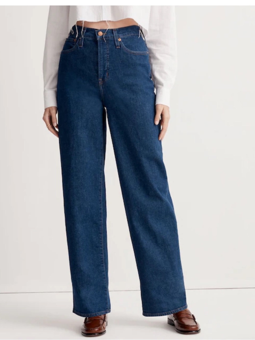 Madewell The Tall Perfect Vintage Wide-Leg Jean in Fairdale Wash 26T - Picture 2 of 15